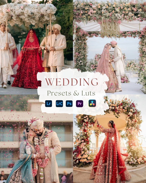 30 Indian Wedding Lightroom Presets & LUTs