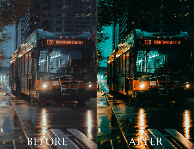 Cinematic Night Street Lightroom Presets Main Image