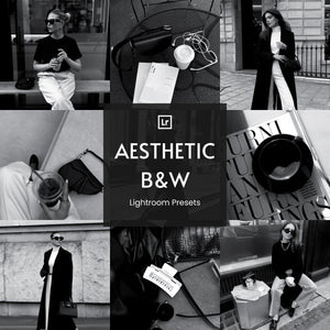 Aesthetic Black & White Lightroom Presets
