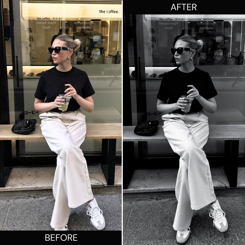 Aesthetic Black & White Lightroom Presets