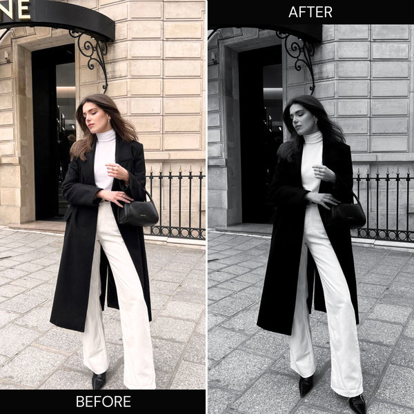 Aesthetic Black & White Lightroom Presets
