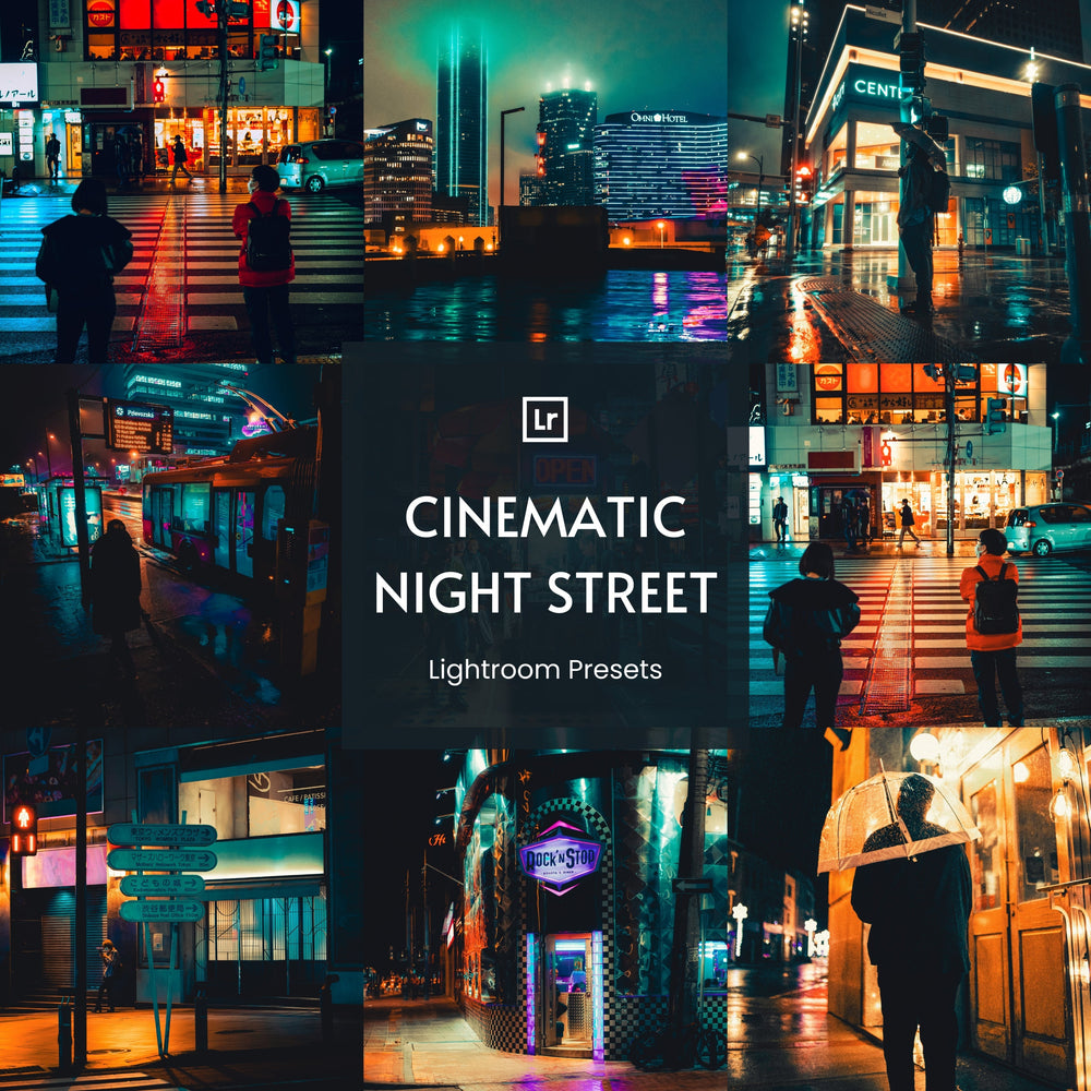 Cinematic Night Street Lightroom Presets